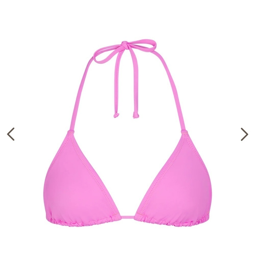 NWT SKIMS Triangle Swim Top Size 4X in Taffy 14B